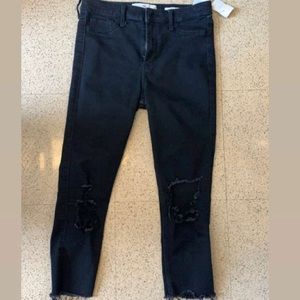 Hollister Black Ripped Jeans